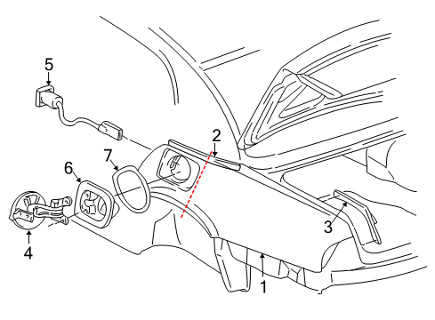 2000 Buick Park Avenue Fuel Door, Electrical Diagram 2 - Thumbnail