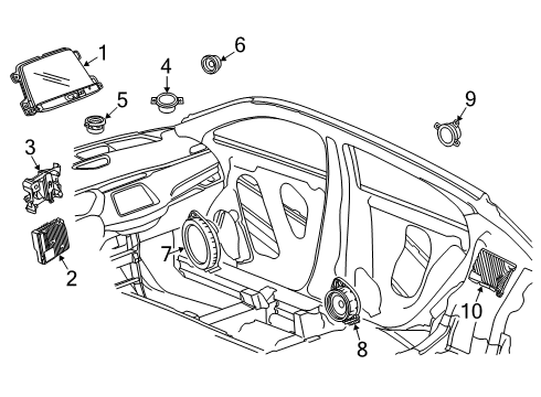 2022 Cadillac XT4 Controls  Diagram 2 - Thumbnail