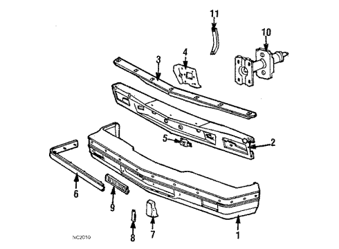 2017 Chevy Spark Radiator Assembly Diagram for 42349017