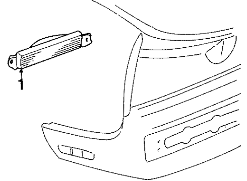 1986 Oldsmobile Toronado Lamp Asm Diagram for 919883