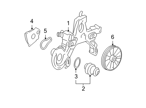 2010 Cadillac DTS Cooling System, Radiator, Water Pump, Cooling Fan Diagram 1 - Thumbnail