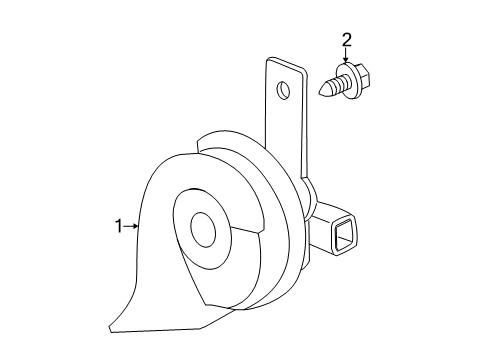 2018 GMC Acadia Horn Diagram