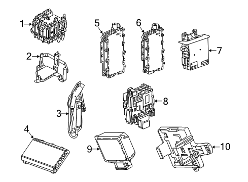 2018 Cadillac CT6 Electrical Components Diagram 2 - Thumbnail