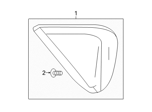 2018 Chevy Volt Exterior Trim - Quarter Panel Diagram