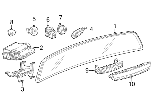 2024 Cadillac XT4 CONTROL ASM-HTR & A/C USER INTERFACE Diagram for 85644254