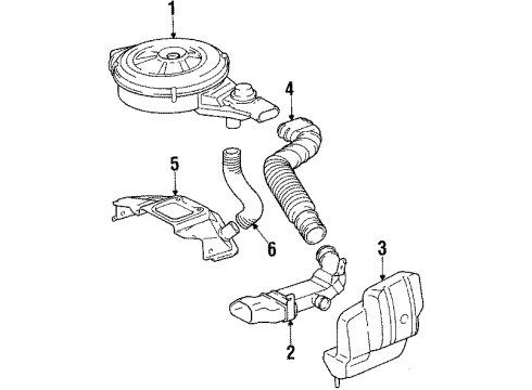 1985 Chevy Nova Tube,Engine Air Heat Stove Diagram for 94850378