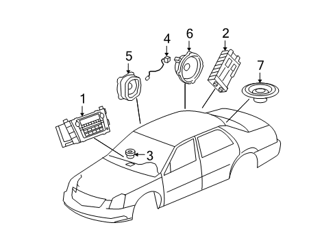 2008 Cadillac DTS Sound System Diagram