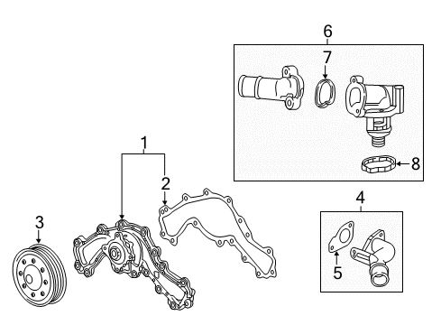 2020 Buick Regal Sportback Water Pump Diagram 2 - Thumbnail