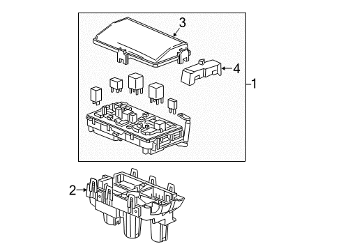 2020 Chevy Colorado Block Assembly, Eng Wrg Harn Junc Diagram for 84616961