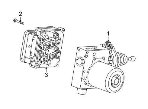 2020 Cadillac CT5 ABS Components Diagram