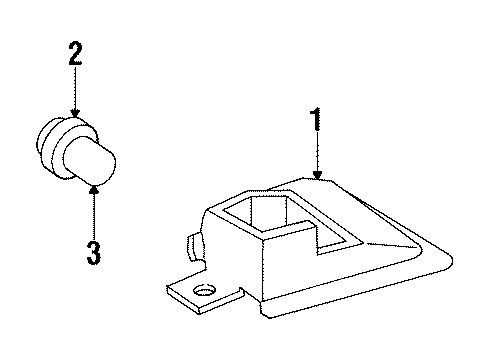 1991 Buick Park Avenue High Mount Lamps Diagram 2 - Thumbnail