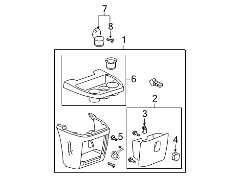 2007 Chevy Express 3500 Front Console Diagram 1 - Thumbnail