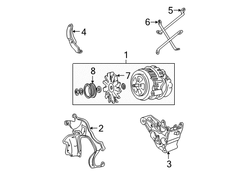 1995 GMC K3500 Alternator Diagram 2 - Thumbnail