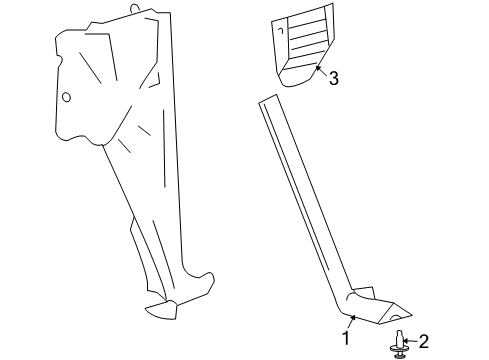 2005 Hummer H2 Exterior Trim - Fender Diagram