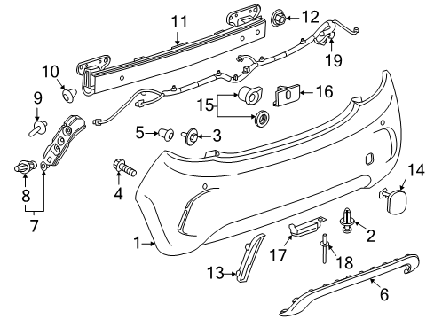 2017 Chevy Spark Rear Bumper Diagram