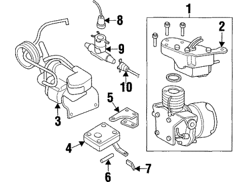 1997 Cadillac Catera Link,Auto Level Control Sensor Diagram for 90343928