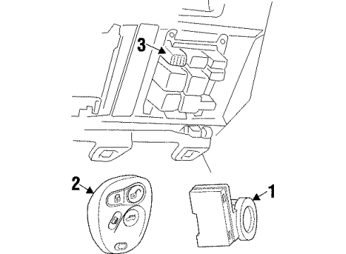 2000 Cadillac Catera Alarm System, Daytime Running Lamp Components, Electrical Diagram