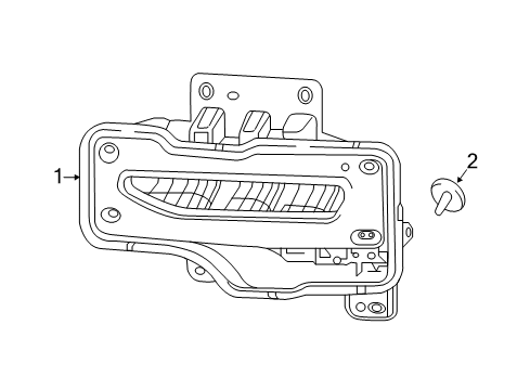 2016 GMC Sierra 1500 Fog Lamps Diagram