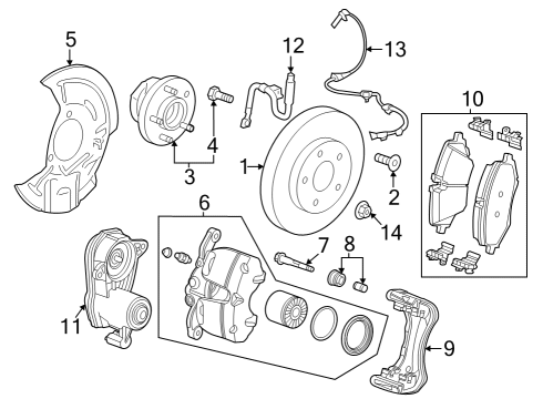 2024 Chevy Trax PAD KIT-FRT DISC BRK Diagram for 85129514