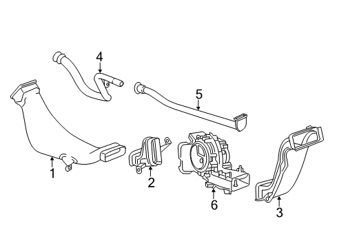 2020 Cadillac XT5 Ducts Diagram 2 - Thumbnail