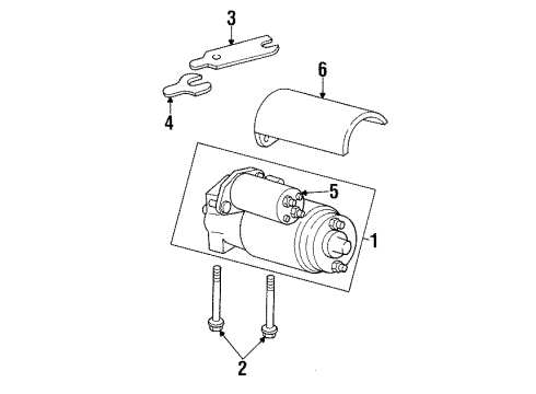 1989 Chevy C3500 Starter, Electrical Diagram 1 - Thumbnail