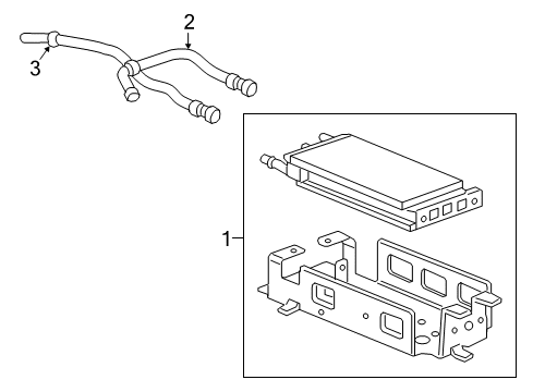 2019 GMC Terrain Hose Assembly, Fuel Return Front Diagram for 84236956