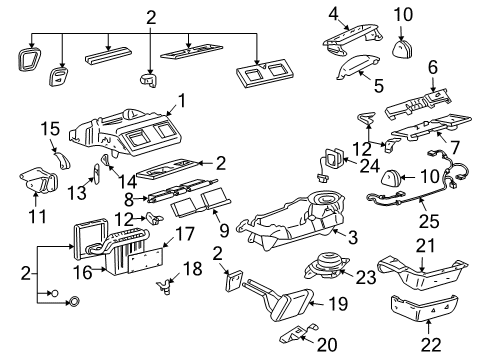 2002 Buick LeSabre HVAC Case Diagram 2 - Thumbnail