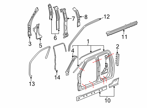 2007 GMC Canyon Uniside Diagram 1 - Thumbnail