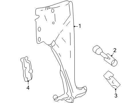 2004 Hummer H2 Fender & Components Diagram