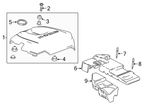 2019 Chevy Colorado Engine Appearance Cover Diagram 2 - Thumbnail