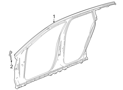 2024 Cadillac LYRIQ Aperture Panel Diagram