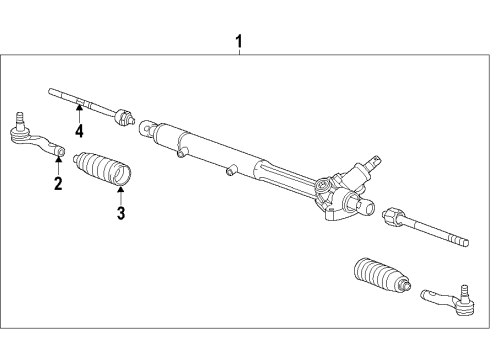 2013 Chevy Caprice P/S Pump & Hoses, Steering Gear & Linkage Diagram 1 - Thumbnail