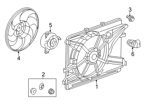 2012 Chevy Captiva Sport Cooling System, Radiator, Water Pump, Cooling Fan Diagram 3 - Thumbnail