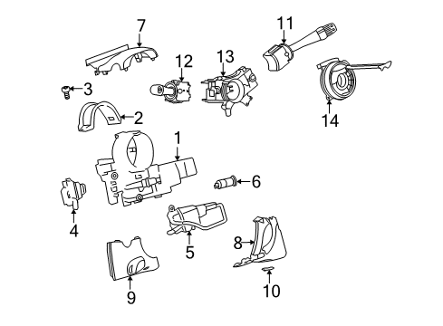 2009 Pontiac G5 Ignition Lock Diagram