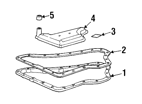 1997 Cadillac DeVille Transaxle Parts Diagram