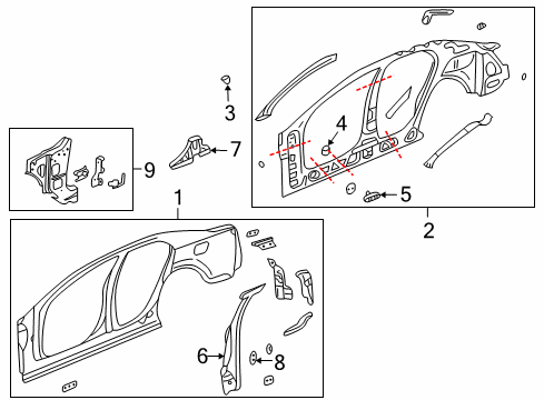 2004 Cadillac CTS Uniside Diagram