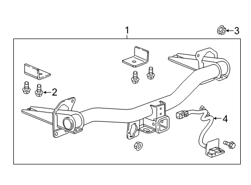 2016 Buick Envision 1,500-lb.-Capacity Hitch Trailering Package Diagram for 84245127