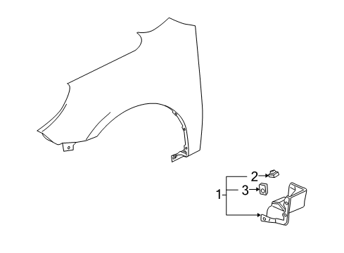 2012 Chevy Equinox Exterior Trim - Fender Diagram