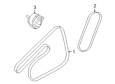 2009 Chevy Aveo5 Belts & Pulleys Diagram