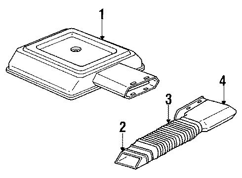 1985 Oldsmobile 98 Air Intake Diagram 1 - Thumbnail