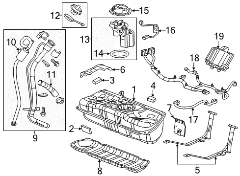 2014 Cadillac ELR Fuel Supply Diagram