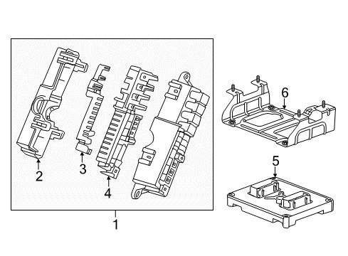 2016 Cadillac ELR Bracket Assembly, Interface Control Mod Diagram for 23463804