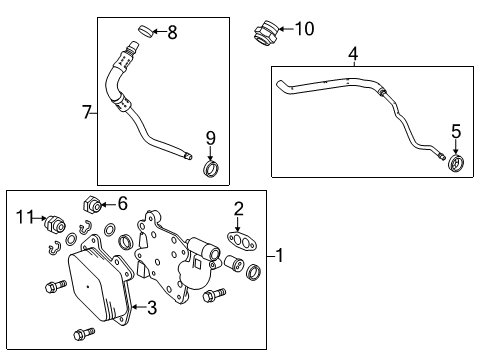 2015 Chevy Camaro Oil Cooler Diagram 1 - Thumbnail