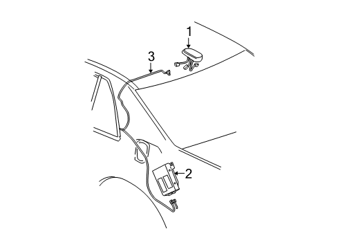 2007 Cadillac DTS Antenna & Radio Diagram