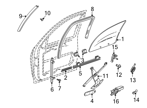 1999 Chevy Venture Front Door Diagram 1 - Thumbnail