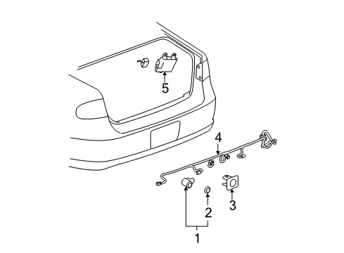 2010 Buick Lucerne Parking Aid Diagram