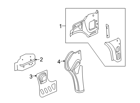 2011 Buick Enclave Hinge Pillar Diagram