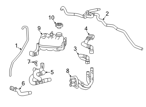 2019 Cadillac CT6 Hoses, Lines & Pipes Diagram 1 - Thumbnail