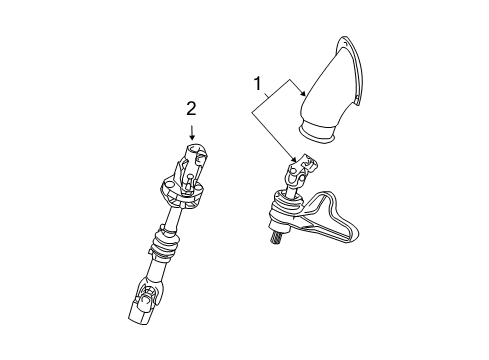 2018 Chevy Express 3500 Lower Steering Column Diagram 1 - Thumbnail