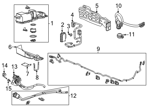 2022 Chevy Silverado 1500 Pipe Assembly, F/Tnk Fil (W/ Fil Hose) Diagram for 84871958